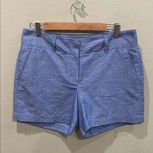 Talbots Blue Cotton Linen Shorts